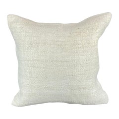20 x 20 Hemp Türkisches Kissen, natürliches grauweißes Kissen, Kissenbezug #6500