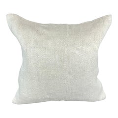 20 x 20 Cojín Turco de Cáñamo Blanco Grisáceo Natural Funda de Cojín #6586