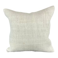 20 x 20 Cojín Turco de Cáñamo Blanco Grisáceo Natural Funda de Cojín #6575
