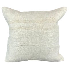 20 x 20 Cojín Turco de Cáñamo Blanco Grisáceo Natural Funda de Cojín #6568