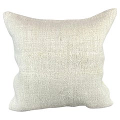 20 x 20 Cojín Turco de Cáñamo Blanco Grisáceo Natural Funda de Cojín #6557