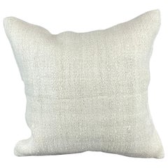 20 x 20 Hemp Türkisches Kissen, natürliches grauweißes Kissen-Kissenbezug mit natürlichem Saum #6563