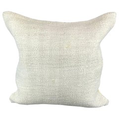 20 x 20 Hemp Türkisches Kissen, natürliches grauweißes Kissen-Kissenbezug #6569 mit Kissen-Saum