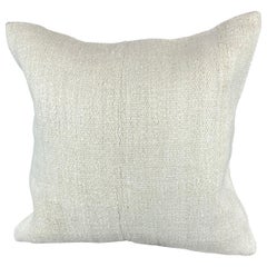 20 x 20 Zoll Türkisches Kissen mit natürlichem grauweißem Kissen-Kissenbezug mit Saum #6581