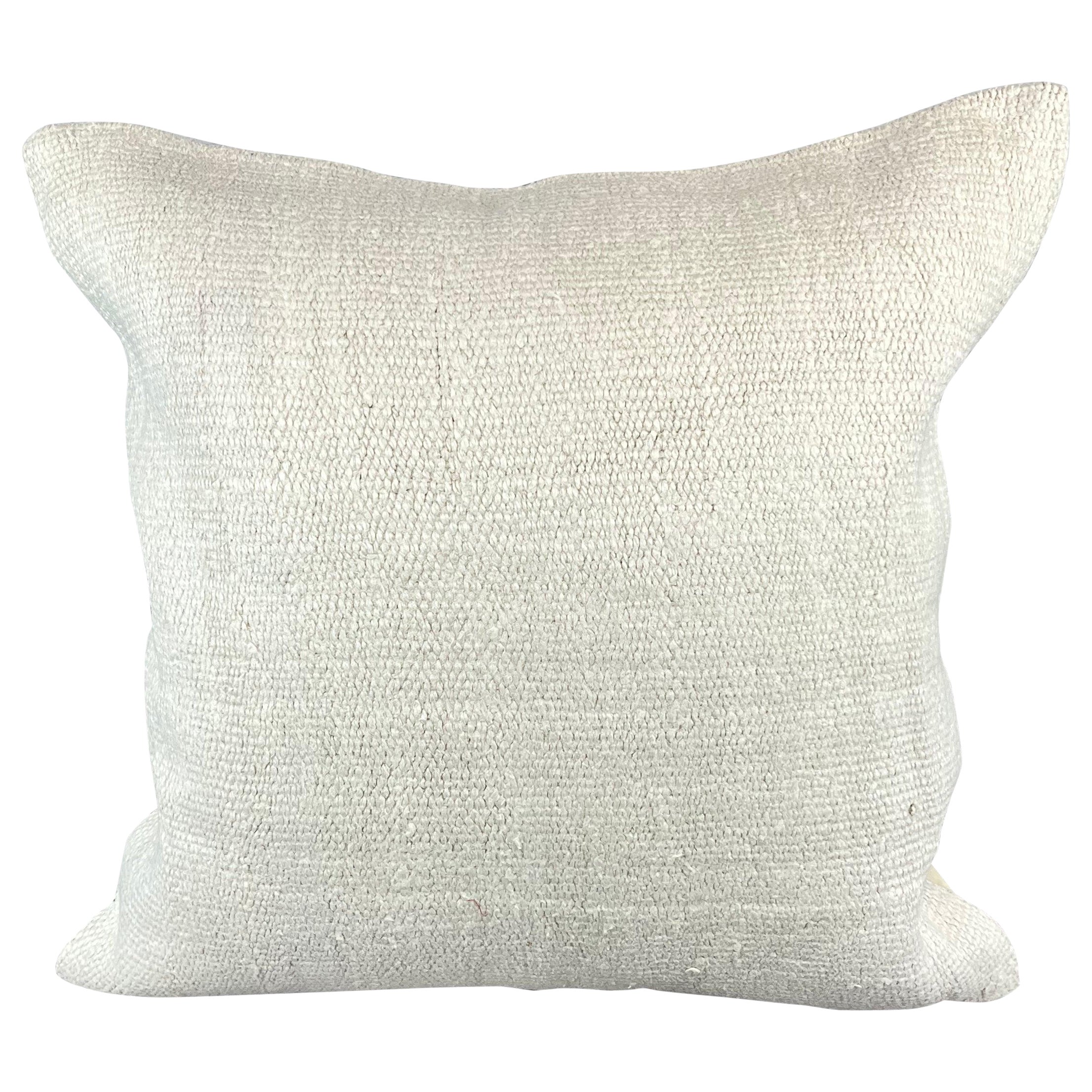 Cuscino turco in canapa 20 x 20 Nature grigio-bianco Copricuscino #6605