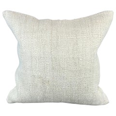 20 x 20 Hemp Türkisches Kissen, natürliches grauweißes Kissen-Kissenbezug #6553 mit natürlichem Saum
