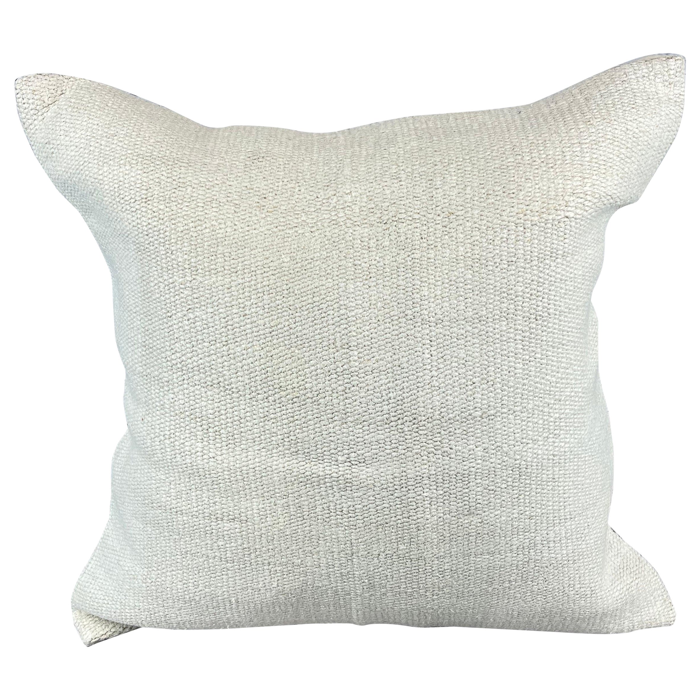 Cuscino turco in canapa 20 x 20 Nature grigio-bianco Copricuscino #6510