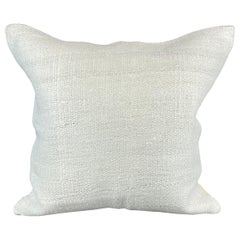 20 x 20 Cojín Turco de Cáñamo Blanco Grisáceo Natural Funda de Cojín #6552