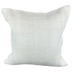 20 x 20 Zoll Türkisches Kissen mit natürlichem grauweißem Kissen-Kissenbezug mit Saum #6551