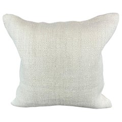 20 x 20 Zoll Türkisches Kissen mit natürlichem grauweißem Kissen-Kissenbezug mit Saum #6550