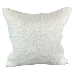 20 x 20 Cojín Turco de Cáñamo Blanco Grisáceo Natural Funda de Cojín #6548