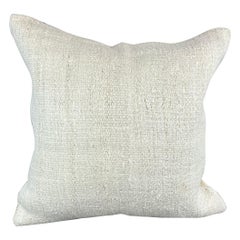 20 x 20 Hemp Türkisches Kissen, natürliches grauweißes Kissen-Kissenbezug #6504 mit natürlichem Saum