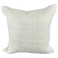 20 x 20 Zoll Türkisches Kissen mit natürlichem grauweißem Kissen-Kissenbezug mit Saum #6547