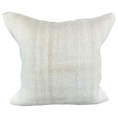 20 x 20 Zoll Türkisches Kissen mit natürlichem grauweißem Kissen-Kissenbezug, türkisch, mit Saum, #6546