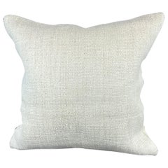 20 x 20 Hemp Türkisches Kissen, natürliches grauweißes Kissen, Kissenbezug #6502