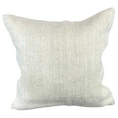 20 x 20 Hemp Türkisches Kissen, natürliches grauweißes Kissen-Kissenbezug #6545 mit Kissen-Saum
