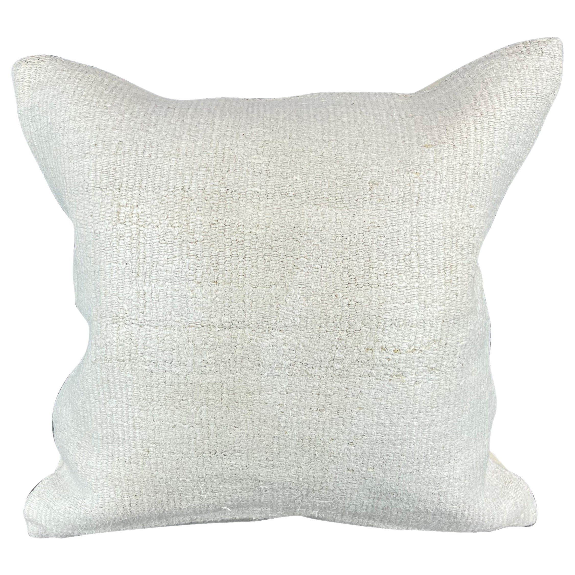 Coussin de coussin turc à ourlet 20 x 20, blanc naturel grisâtre, couvercle n° 6542