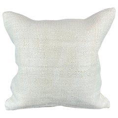 20 x 20 Zoll Türkisches Kissen mit natürlichem grauweißem Kissen-Kissenbezug mit Saum #6542