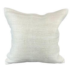 20 x 20 Hemp Turkish Cushion Natural Grayish White Pillow Cushion Cover #6585