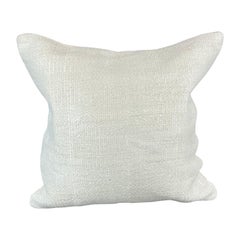 20 x 20 Hemp Turkish Cushion Natural Grayish White Pillow Cushion Cover #6584