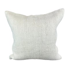 20 x 20 Hemp Turkish Cushion Natural Grayish White Pillow Cushion Cover #6582