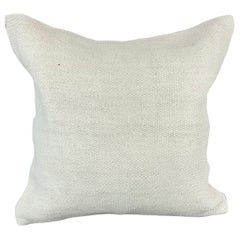 20 x 20 Zoll Türkisches Kissen mit natürlichem grauweißem Kissen-Kissenbezug mit Saum #6538