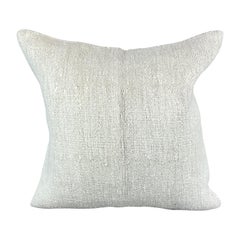 20 x 20 Cojín Turco de Cáñamo Blanco Grisáceo Natural Funda de Cojín #6583