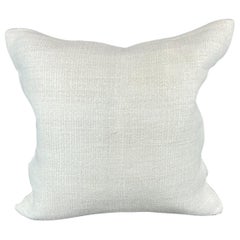 20 x 20 Zoll Türkisches Kissen mit natürlichem grauweißem Kissen-Kissenbezug mit Saum #6537