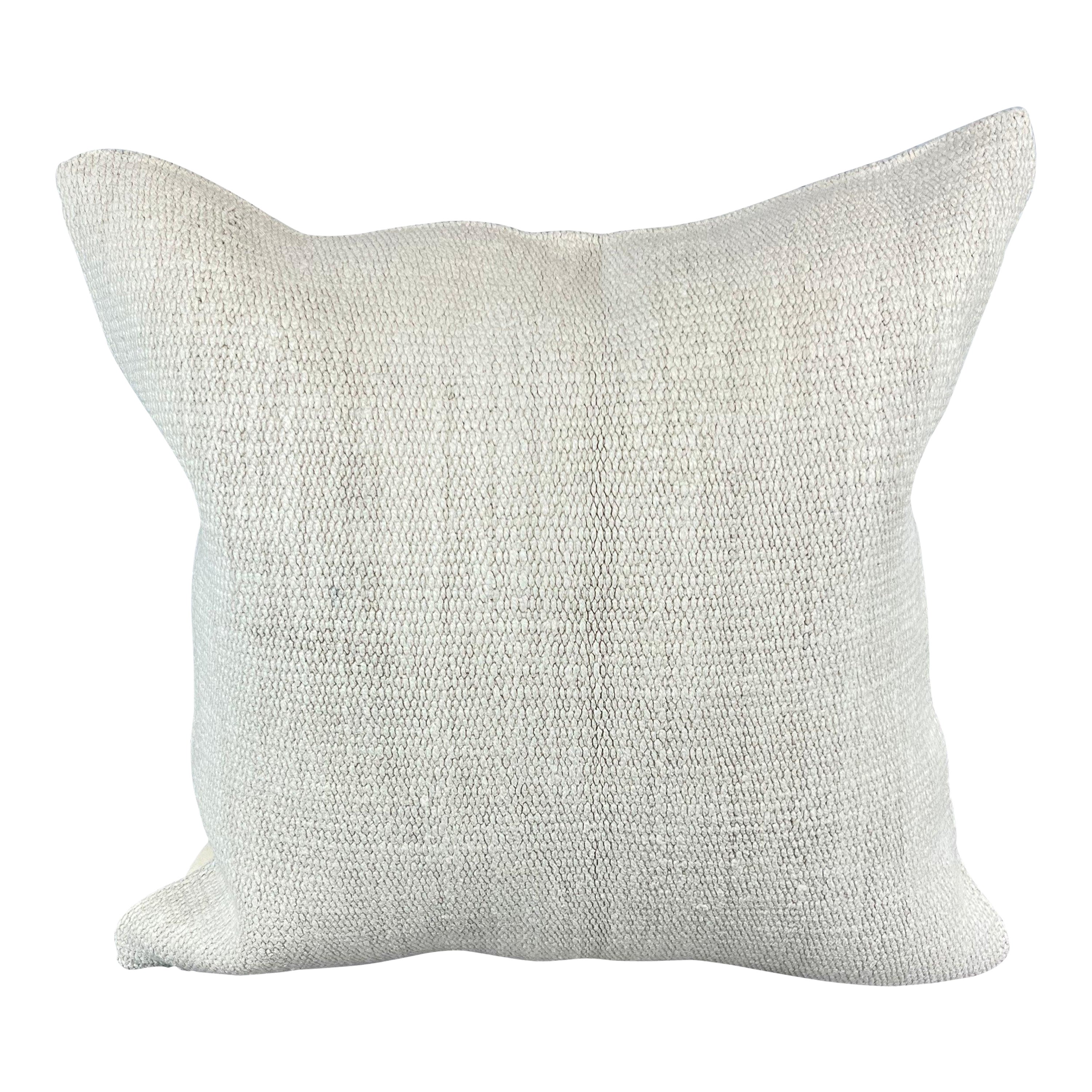 Cuscino turco in canapa 20 x 20 Nature grigio-bianco Copricuscino #6602