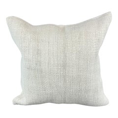Cuscino turco in canapa 20 x 20 Nature grigio-bianco Copricuscino #6602