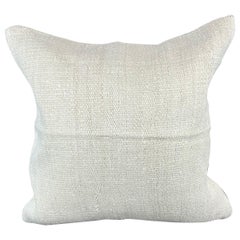 20 x 20 Zoll Türkisches Kissen mit natürlichem grauweißem Kissen-Kissenbezug mit Saum #6536