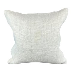 20 x 20 Hemp Turkish Cushion Natural Grayish White Pillow Cushion Cover #6600