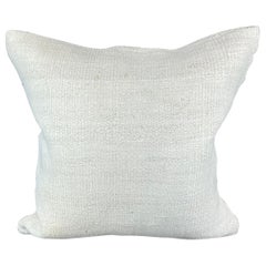 20 x 20 Zoll Türkisches Kissen mit natürlichem grauweißem Kissen-Kissenbezug mit Saum #6534