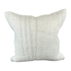 Cuscino turco in canapa 20 x 20 Nature grigio-bianco Copricuscino #6597
