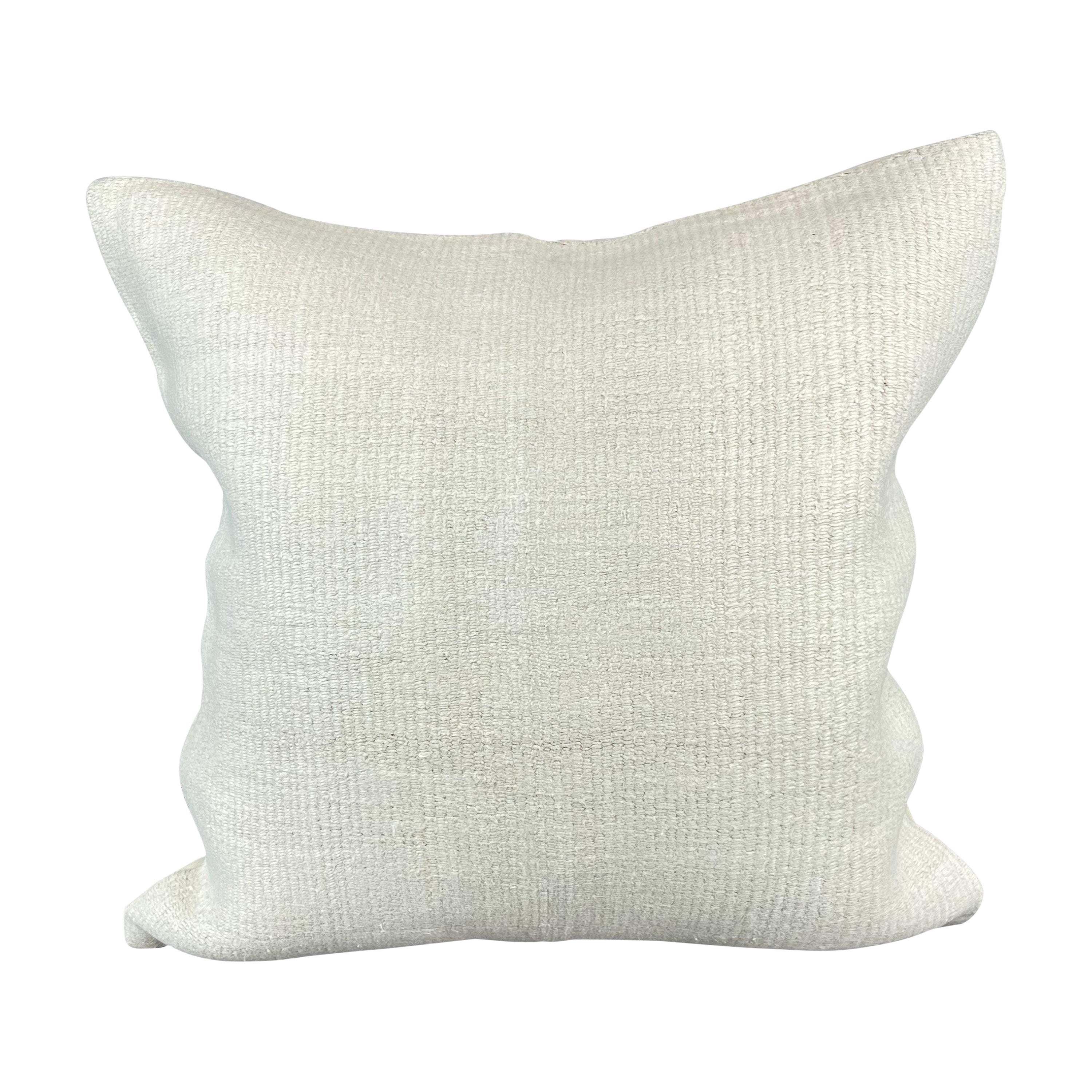 Cuscino turco in canapa 20 x 20 Nature grigio-bianco Copricuscino #6518