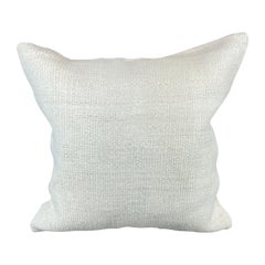 20 x 20 Hemp Turkish Cushion Natural Grayish White Pillow Cushion Cover #6595