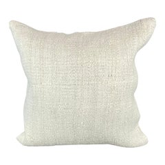 20 x 20 Cojín Turco de Cáñamo Blanco Grisáceo Natural Funda de Cojín #6516