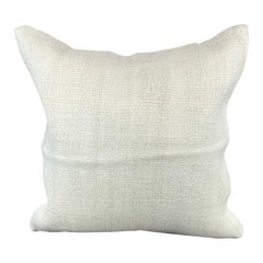 20 x 20 Cojín Turco de Cáñamo Blanco Grisáceo Natural Funda de Cojín #6512