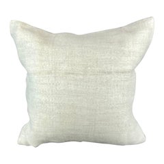 20 x 20 Hemp Turkish Cushion Natural Grayish White Pillow Cushion Cover #6509