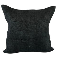 20 x 20 Saum Türkisches Kissen Natürliches Grayish Schwarzes Kissen Cushion Cover #6337