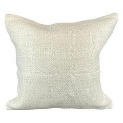 20 x 20 Cojín Turco de Cáñamo Blanco Grisáceo Natural Funda de Cojín #6529