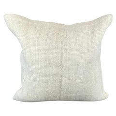 20 x 20 Cojín Turco de Cáñamo Blanco Grisáceo Natural Funda de Cojín #6527