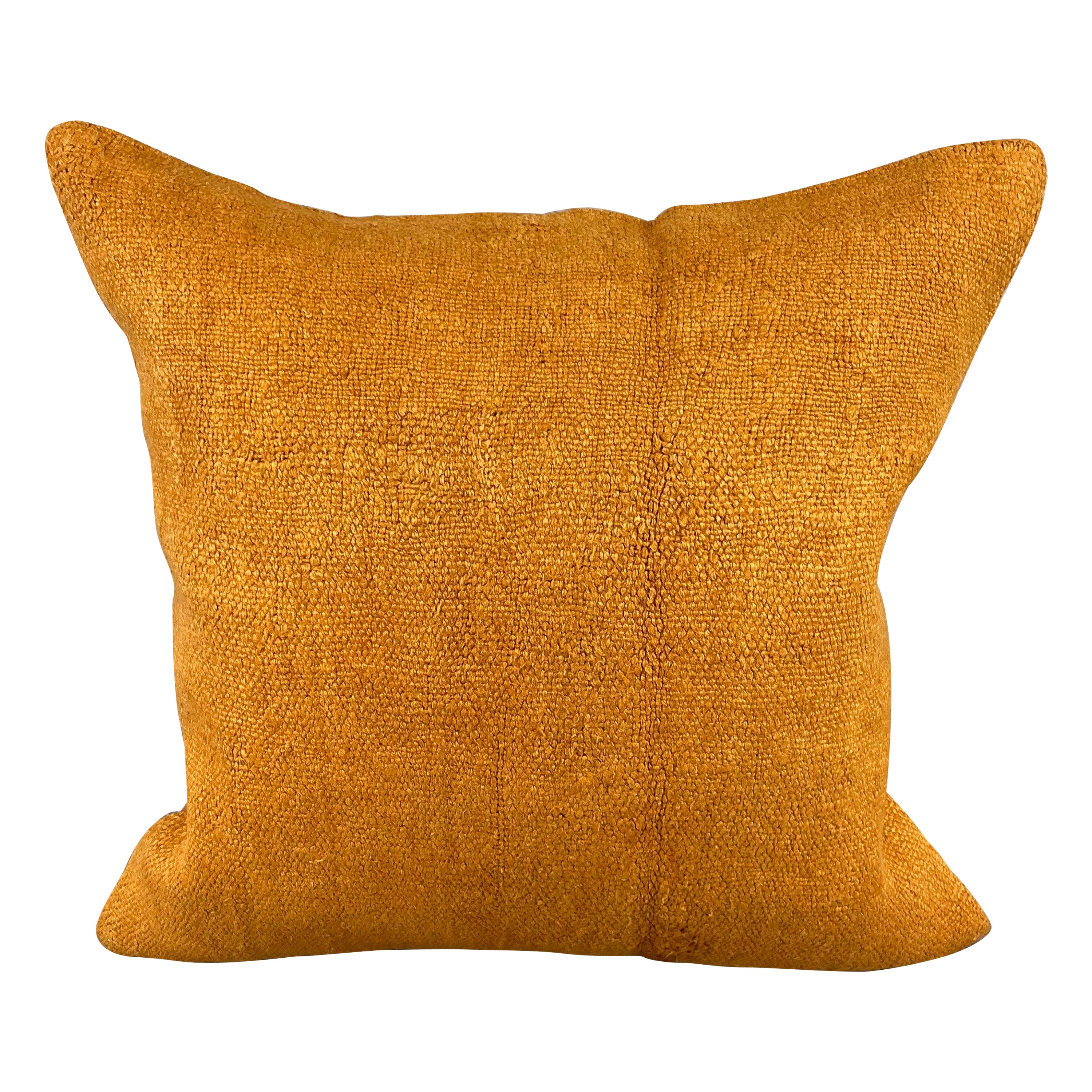 20 x 20 Hemp Pillow Turkish Cushion Natural Orange Pillow Cushion Cover #6290