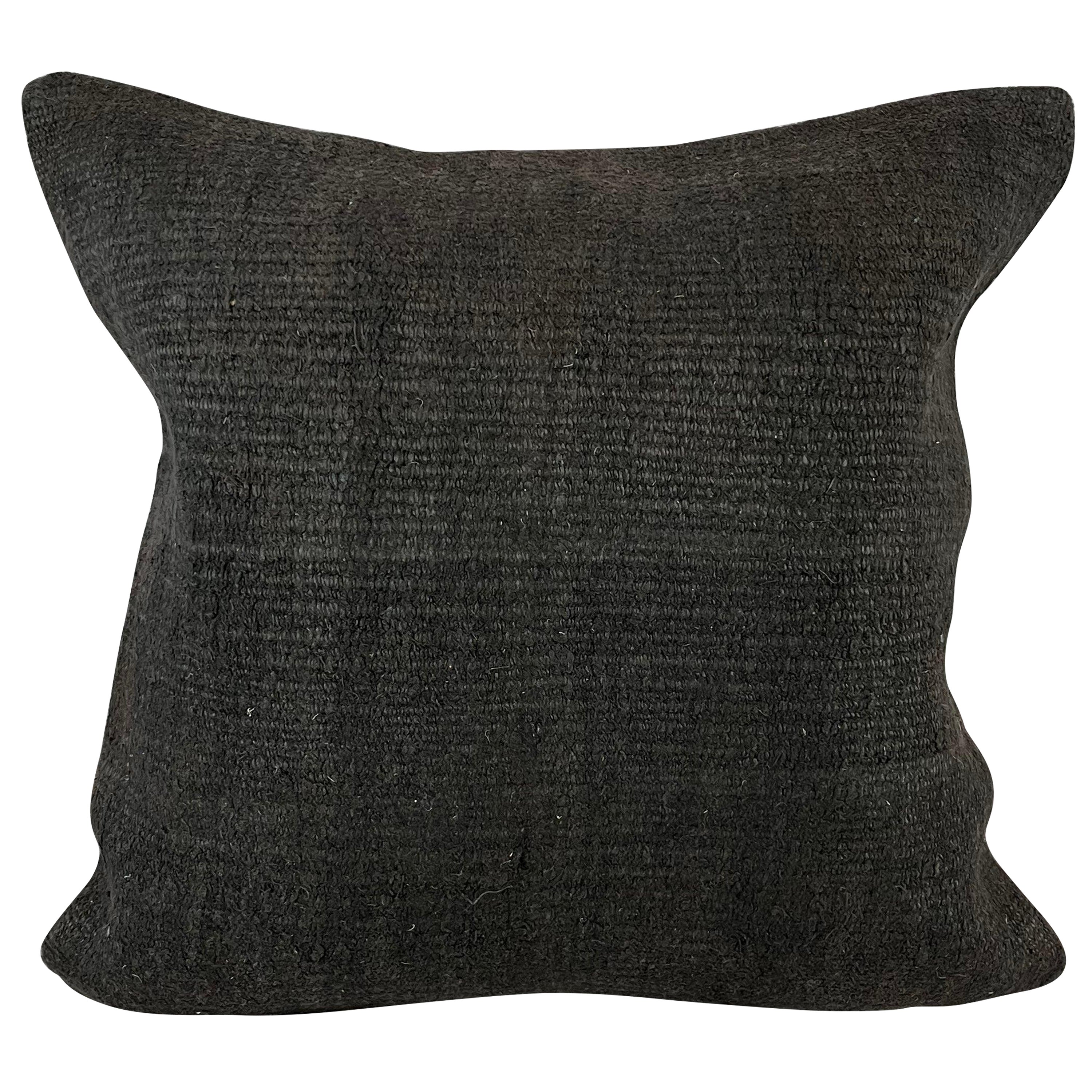 20 x 20 Saum Türkisches Kissen Natürliches Grayish Schwarzes Kissen Cushion Deckel #6322