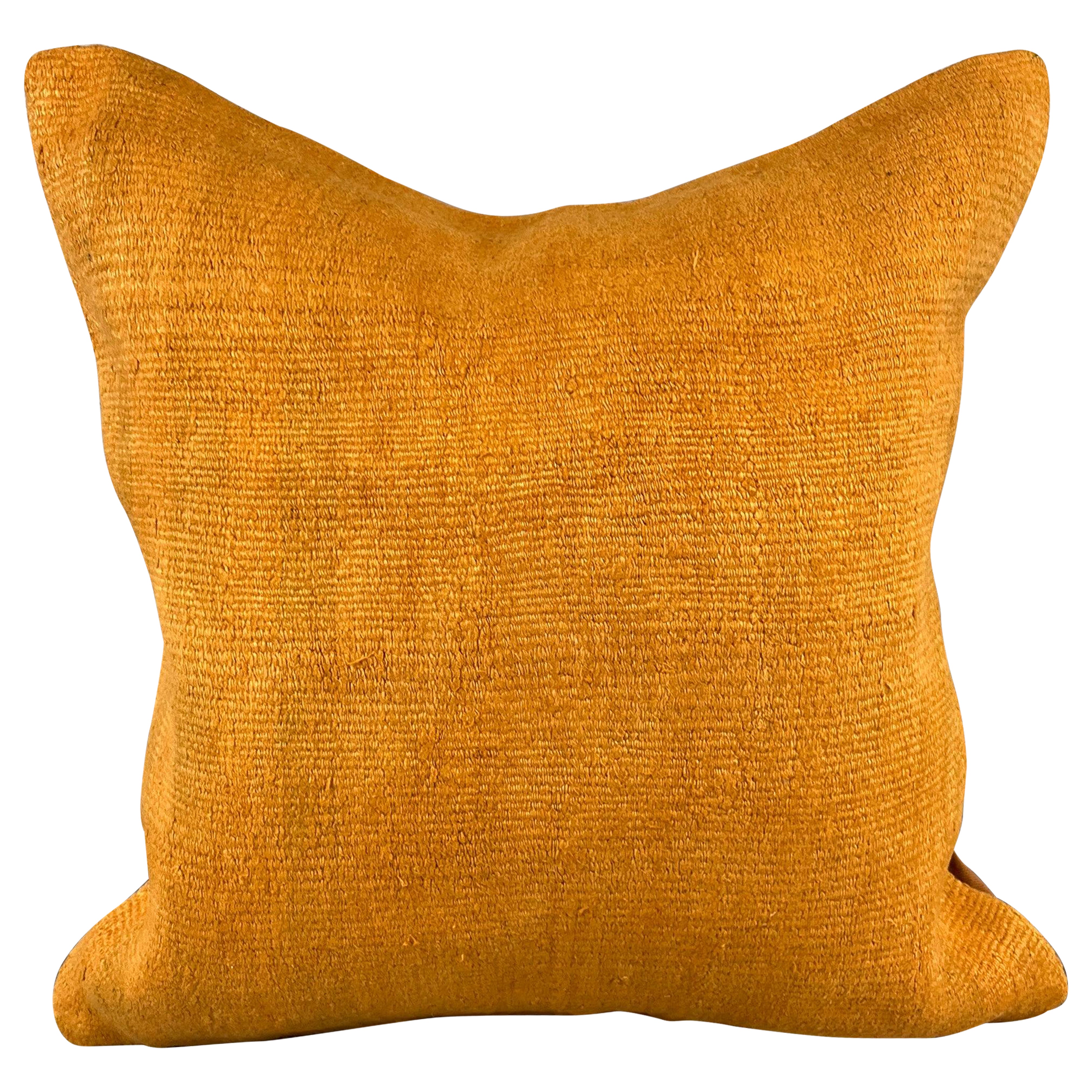 20 x 20 Cojín de cáñamo Cojín turco Cojín naranja natural Funda de cojín #6287
