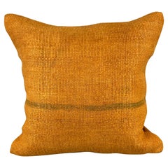 20 x 20 Cojín de cáñamo Cojín turco Cojín naranja natural Funda de cojín #6293