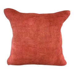 20 x 20 Cojín Turco de Cáñamo Funda de Cojín Natural Rojo Rosado #6456