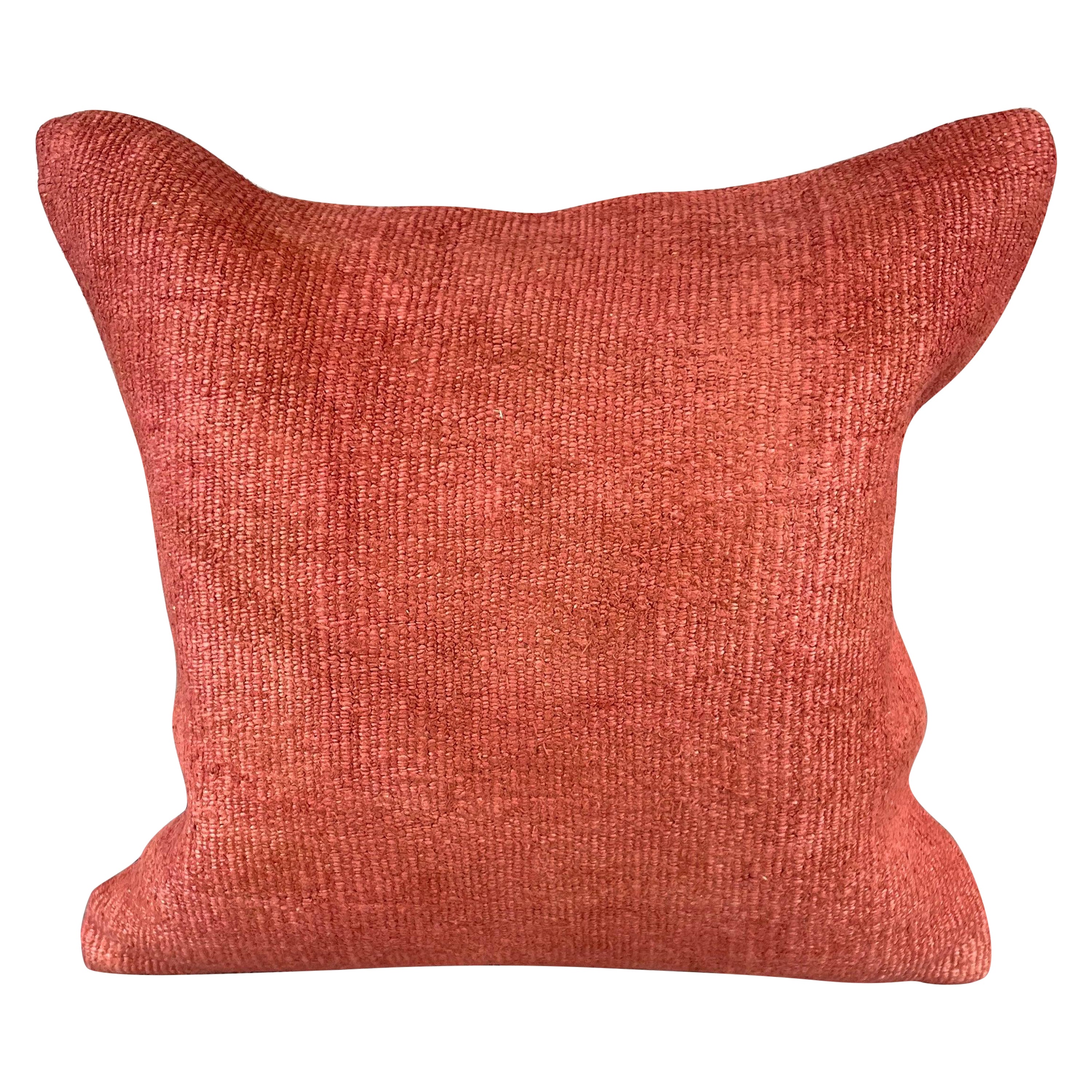 20 x 20 Hemp Türkisches Kissen, natürliches rosa-rotes Kissen, Kissen-Kissenbezug #6462