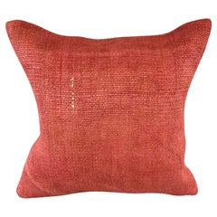 20 x 20 Cojín Turco de Cáñamo Natural Funda de Cojín Rojo Rosado #6467