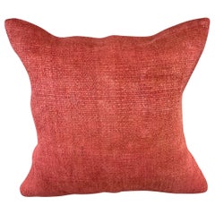 20 x 20 Cojín Turco de Cáñamo Funda de Cojín Natural Rojo Rosado #6469